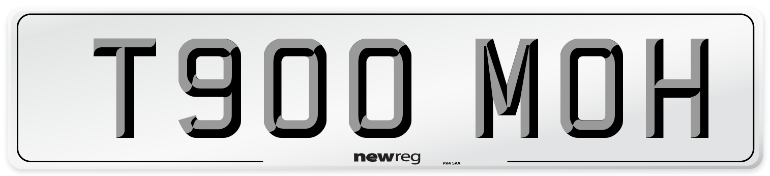T900 MOH Number Plate from New Reg